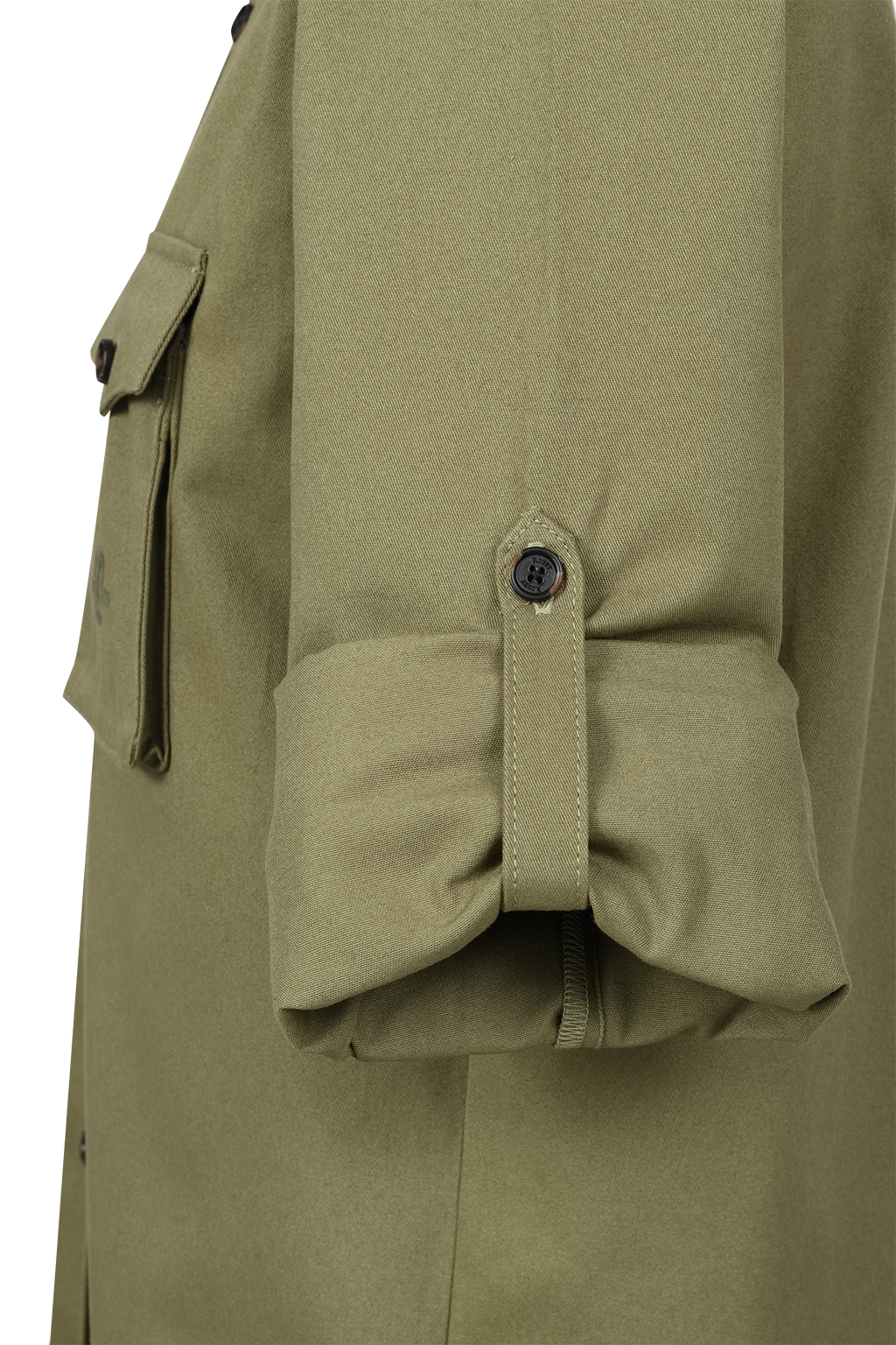Paul Roberts Khaki Fever Shirt in Olive - Image 11