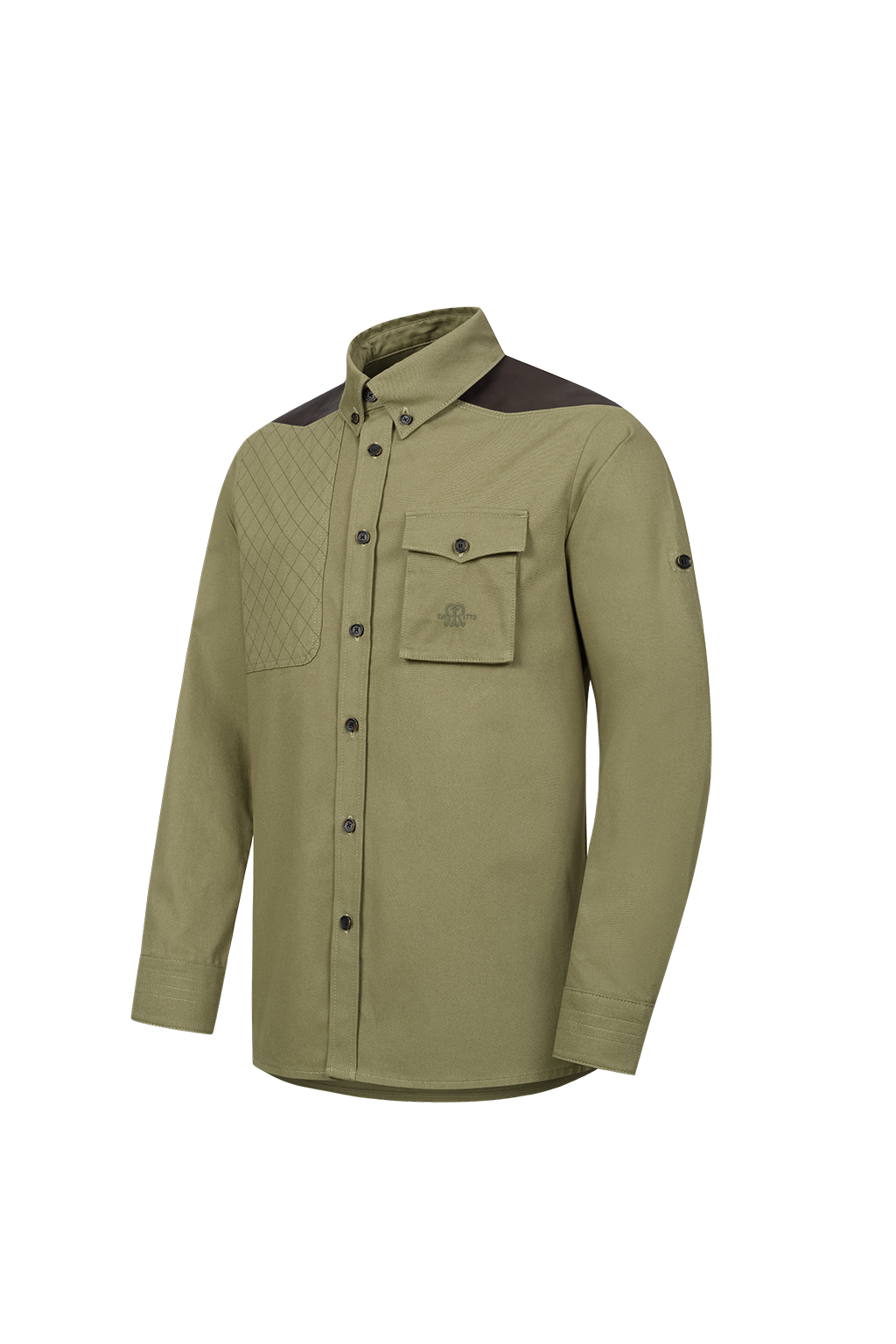 Paul Roberts Khaki Fever Shirt in Olive - Image 2