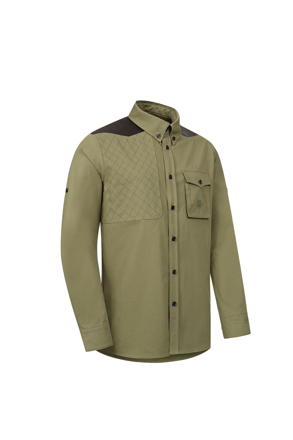 Paul Roberts Khaki Fever Shirt in Olive - Image 3