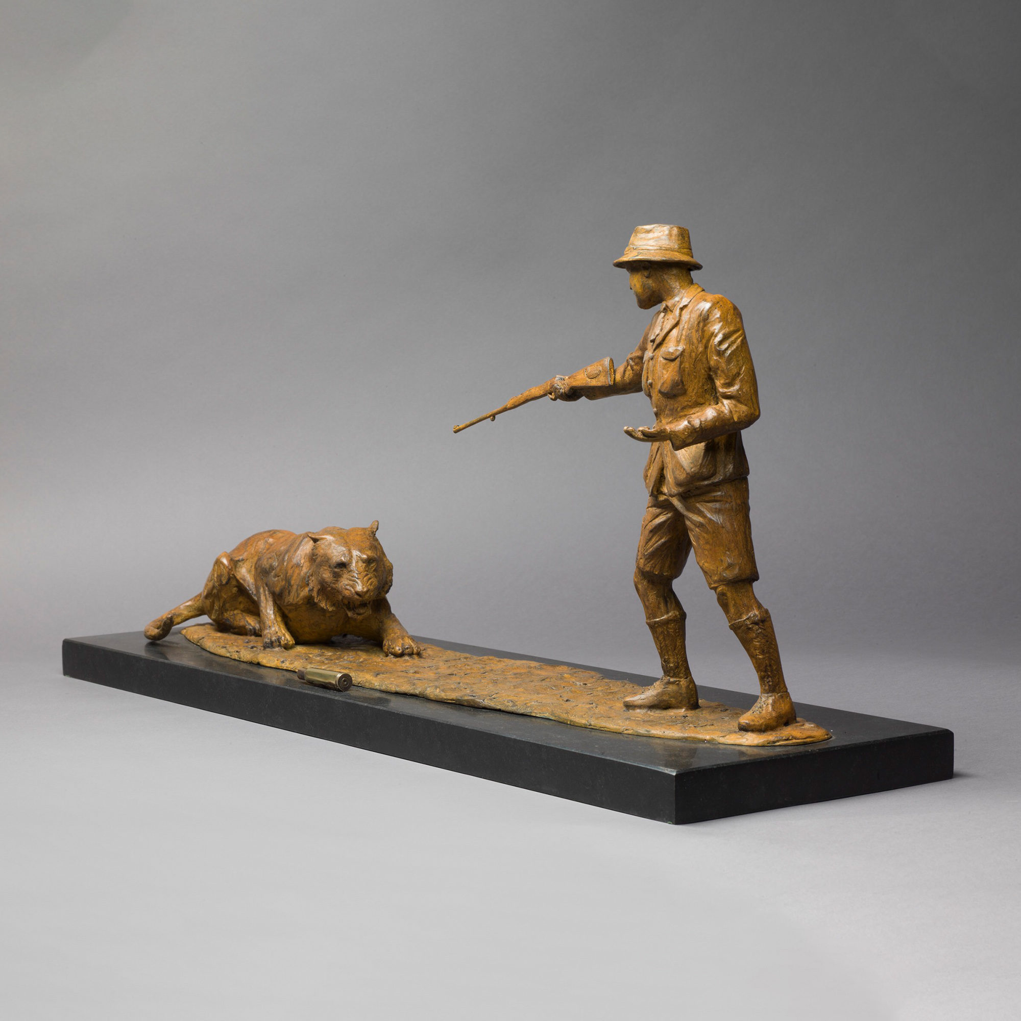 Jim Corbett limited edition bronze sculpture